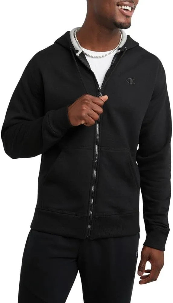 Champion Men's Powerblend Fleece Full Zip Hoodie