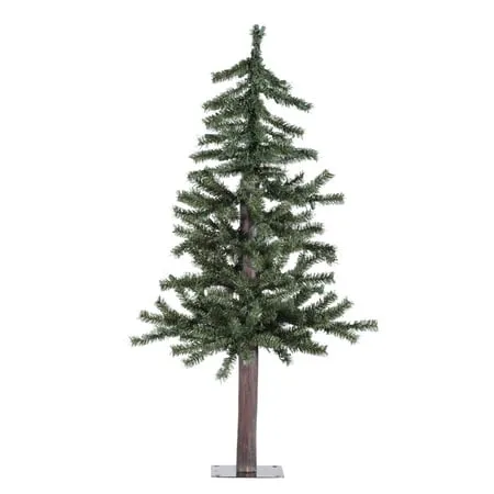 Vickerman 3' Natural Alpine Artificial Christmas Tree - Unlit - Faux Christmas Tree - Seasonal Indoor Home Decor - Reliable and Durable - Decorative Christmas Tree