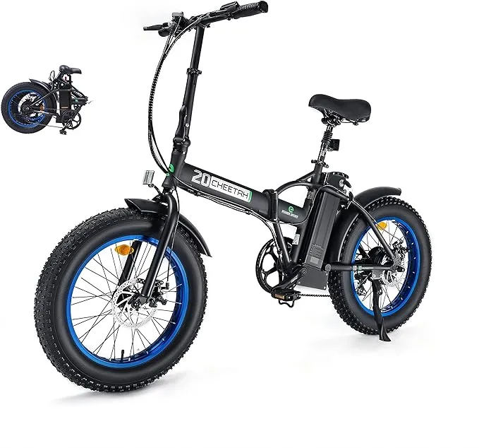 ECOTRIC Beginner Electric Bike 500W Foldaway E Bike 20" Fat Tire Offroad Folding Electric Bicycle 36V 12.5AH Removable Battery Beach Snow Mountain Bike Moped for Adults Commute E-Bike UL Certified