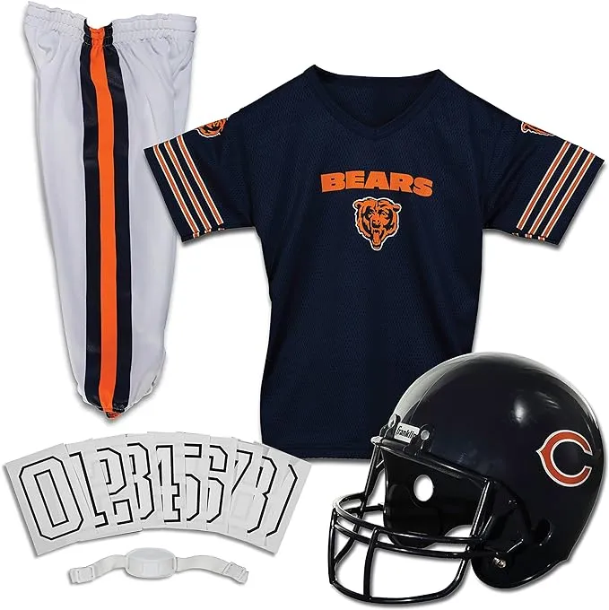 Franklin Sports NFL Youth Football Uniform Set for Boys & Girls - Includes Helmet, Jersey & Pants with Chinstrap + Numbers