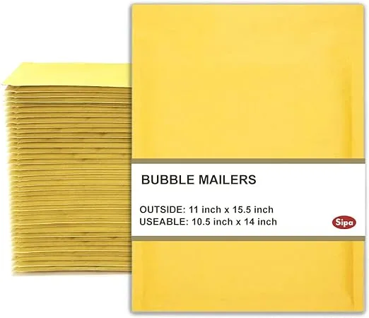 SSBM #7 14.25x20 Padded Envelopes Kraft Bubble Mailers Shipping Mailing Self Seal Bags 50 Pieces