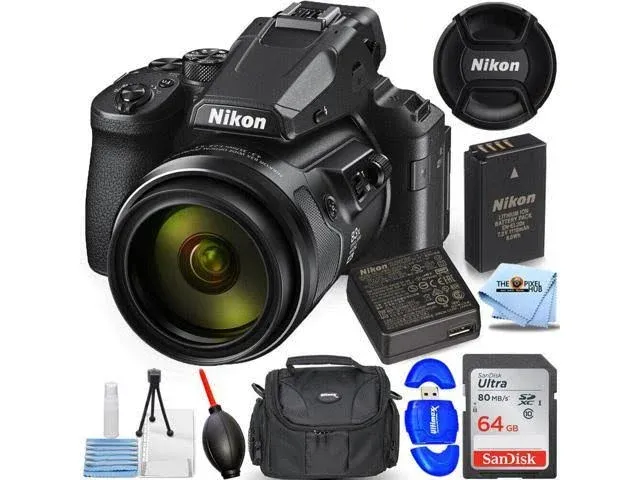 Nikon COOLPIX P950 Digital Camera 26532 + 64GB + Flash + Tripod Bundle