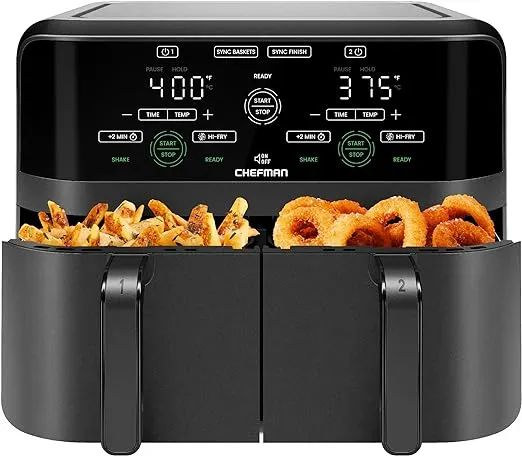 Chefman 6 Quart Dual Basket Air Fryer