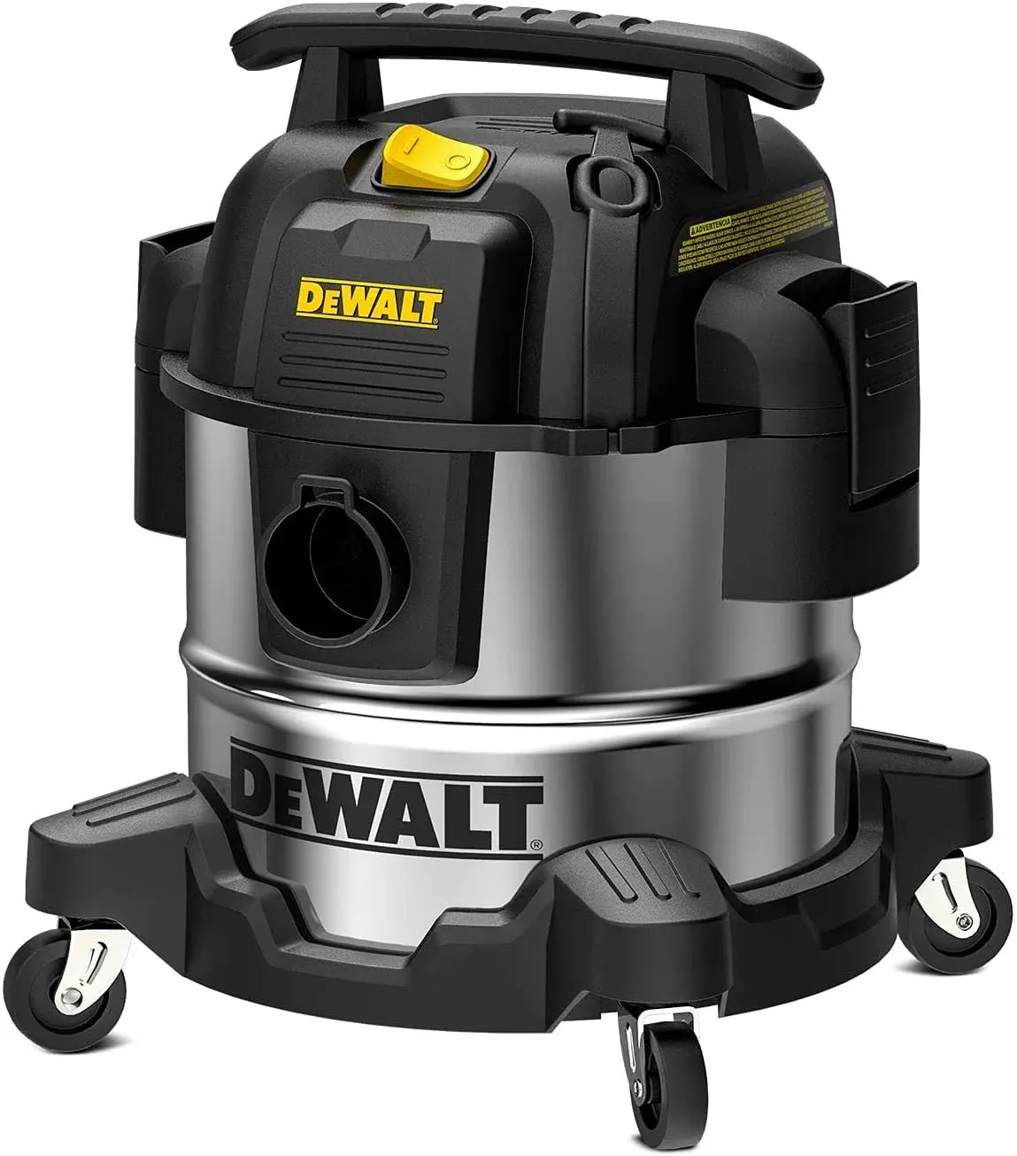 DeWalt 5 Gallon Stainless Steel Wet/Dry VAC, 4 Peak HP Horsepower Shop Vacuum ...