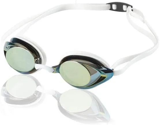 Speedo Vanquisher 2.0 Mirrored Goggle - Gold/White