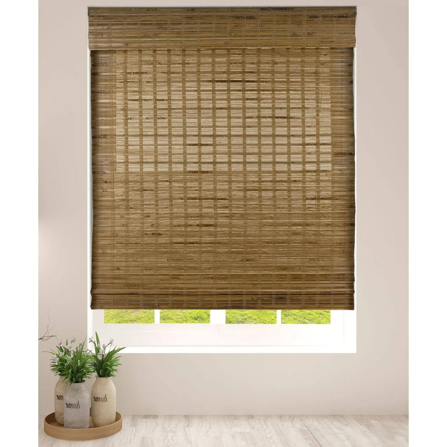 Arlo Blinds Dali Native Bamboo Roman Shades