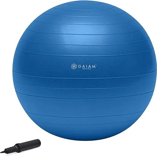 Gaiam Total Body Balance Ball Kit – inkl. Anti-Burst-Stabilität, Yoga-Ball, Luftpumpe, Workout-Programm