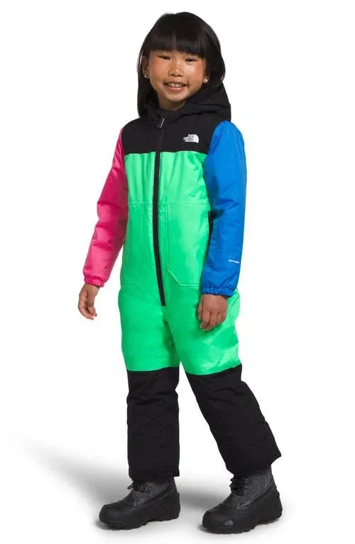 The North Face Kids' Freedom Waterproof Snowsuit in Chlorophyll Green