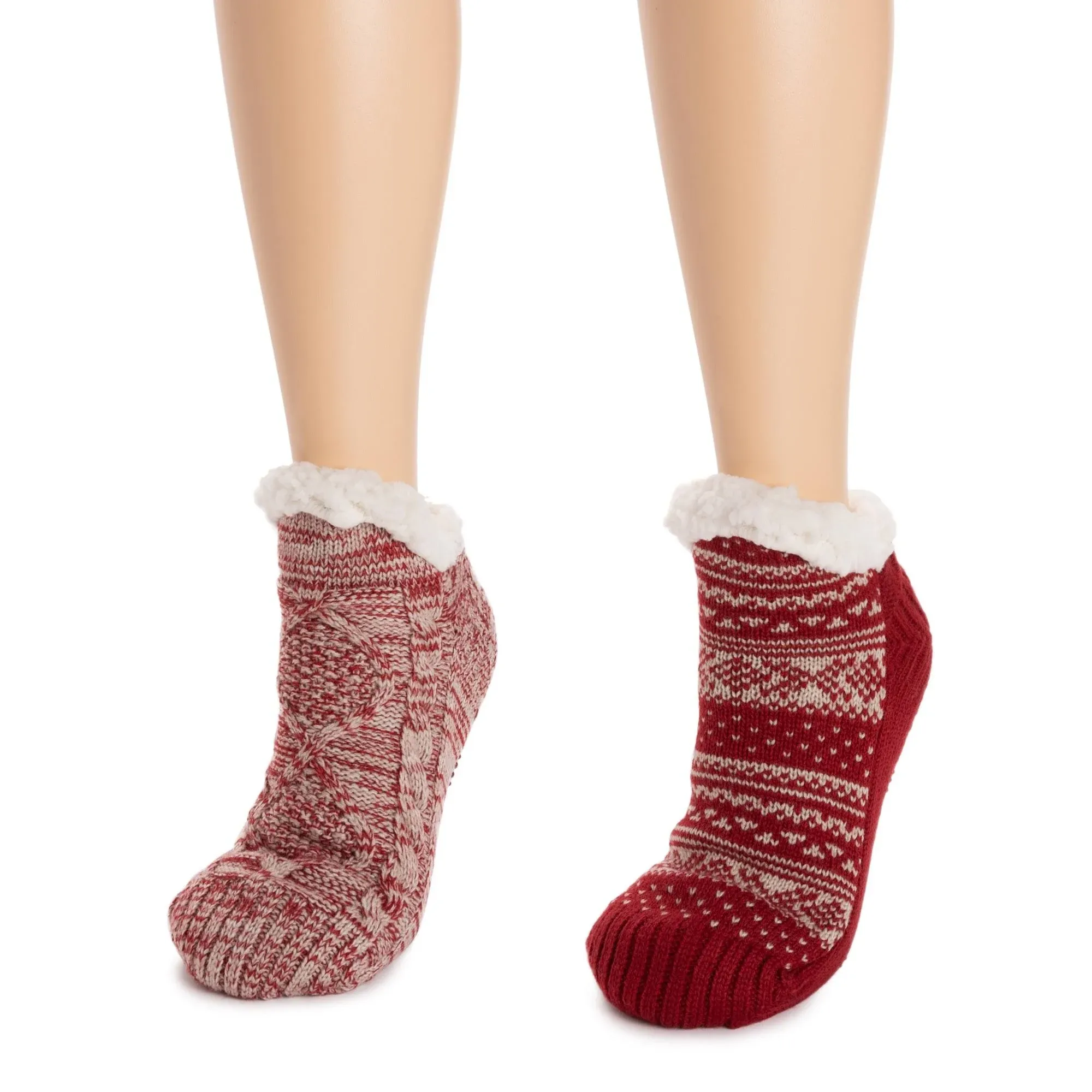 MUK LUKS Women's 2-Pack Short Cabin Socks