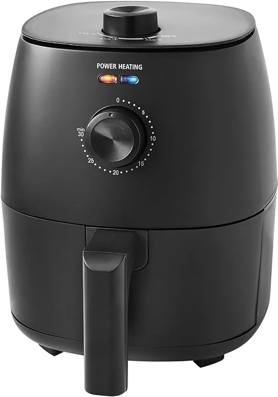 Mainstays 2.2 Quart Compact Air Fryer Non-Stick Dishwasher Safe Basket