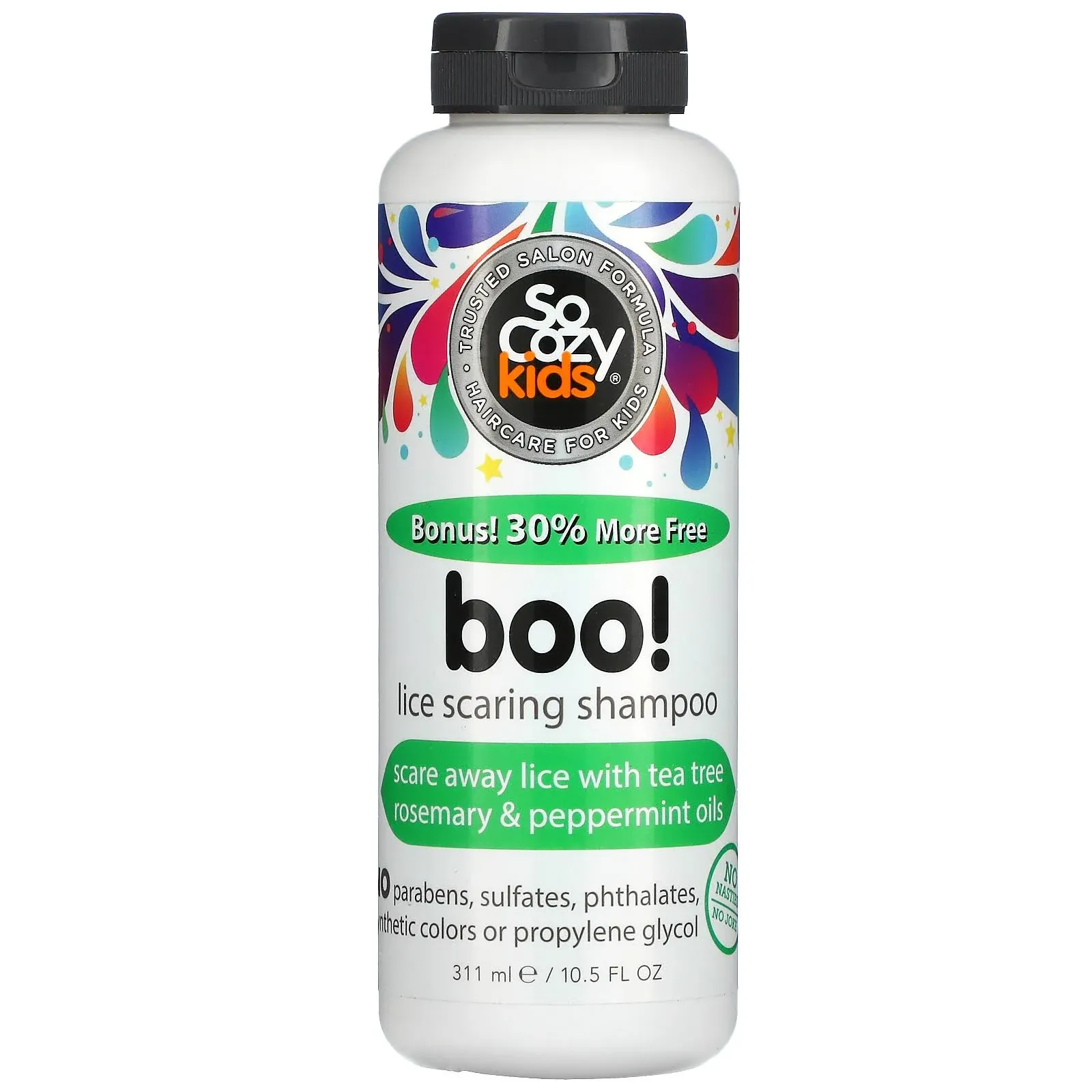 So Cozy Kids Boo! Lice Scaring Shampoo 10.5 fl. oz. New Sealed