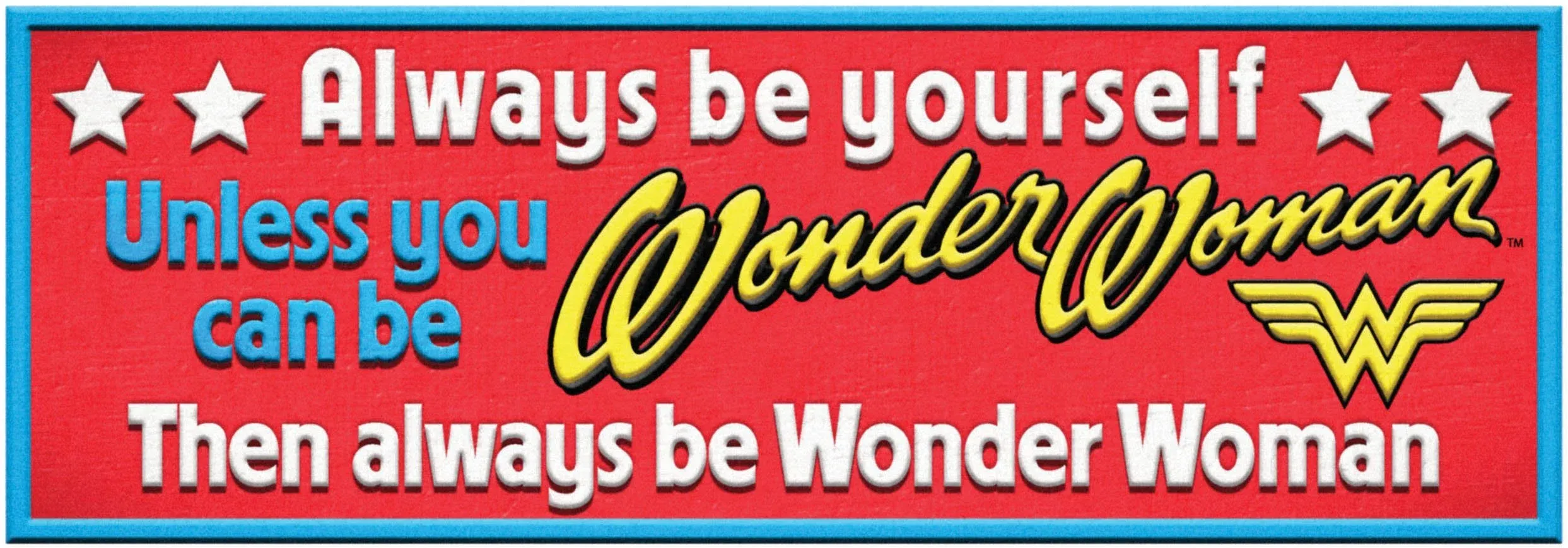 Wonder Woman Resin Desk Sign