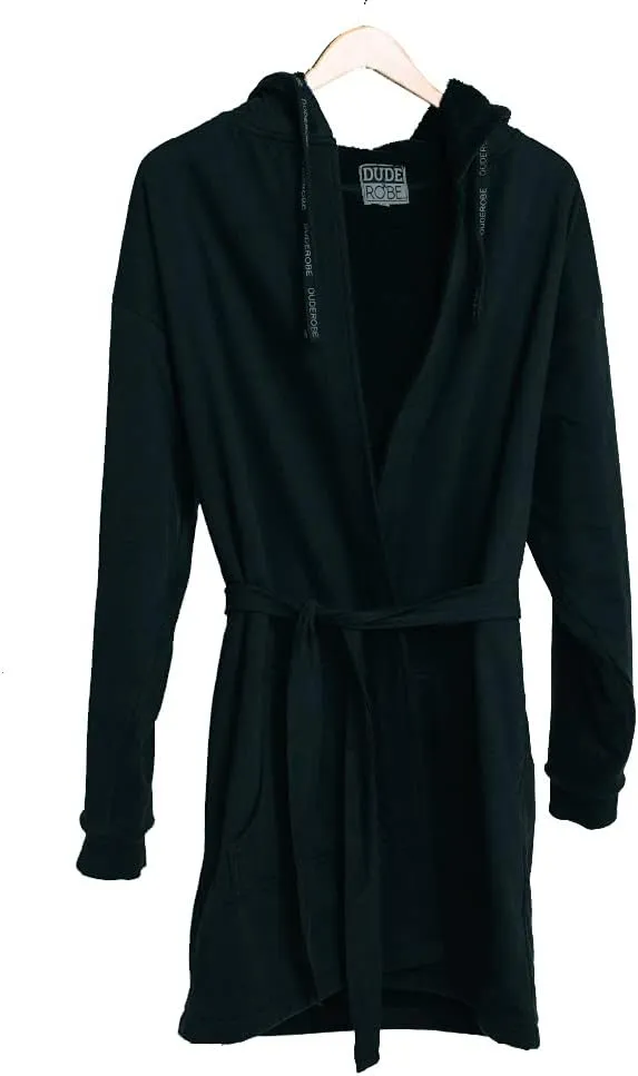 DudeRobe Men’s Bathrobe with Hood Unique Gift Ideas for Men