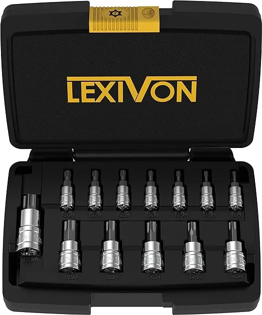 LEXIVON Tamper Proof Torx Bit Socket Set