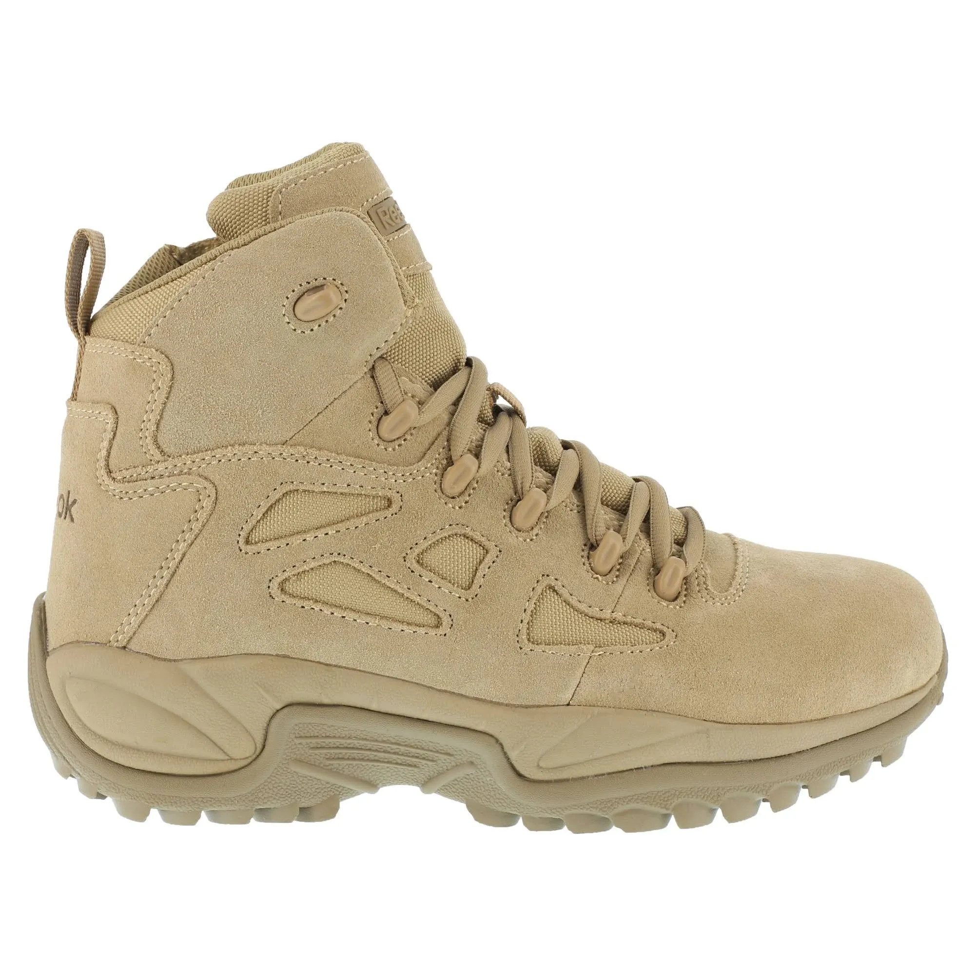 Reebok Men's Rapid Response RB 8" Stealth Composite-Toe Work Boot Desert Tan 9