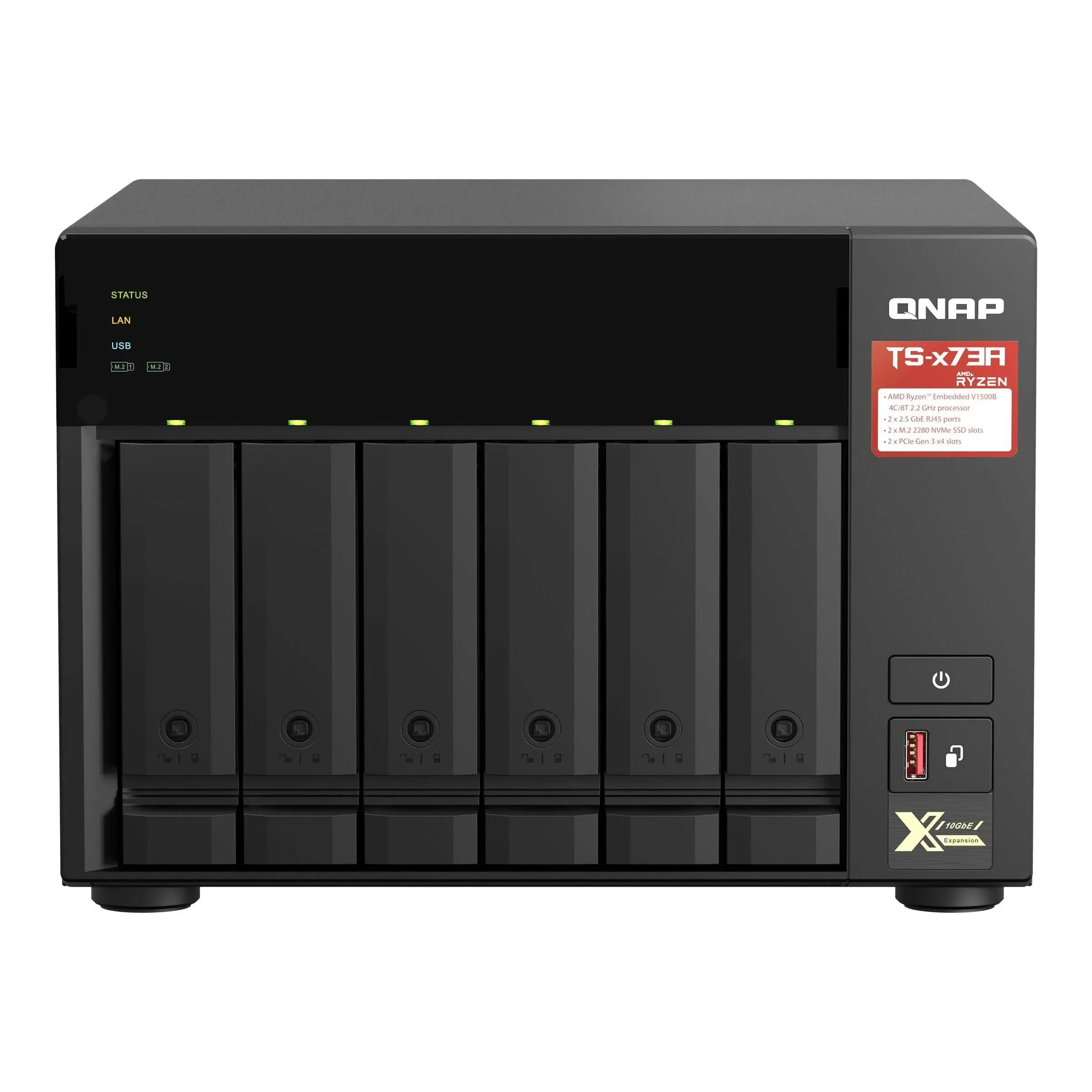 QNAP TS-673A NAS TS-673A-8G-US