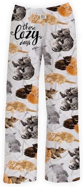 Those Lazy Days Cat Themed Lounge Pants