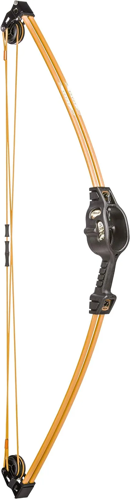 Bear Archery Spark Youth Bow Set, Recommended for Ages 5 to 10, Ambidextrous, Includes 2 Arrows, Armguard, Quiver