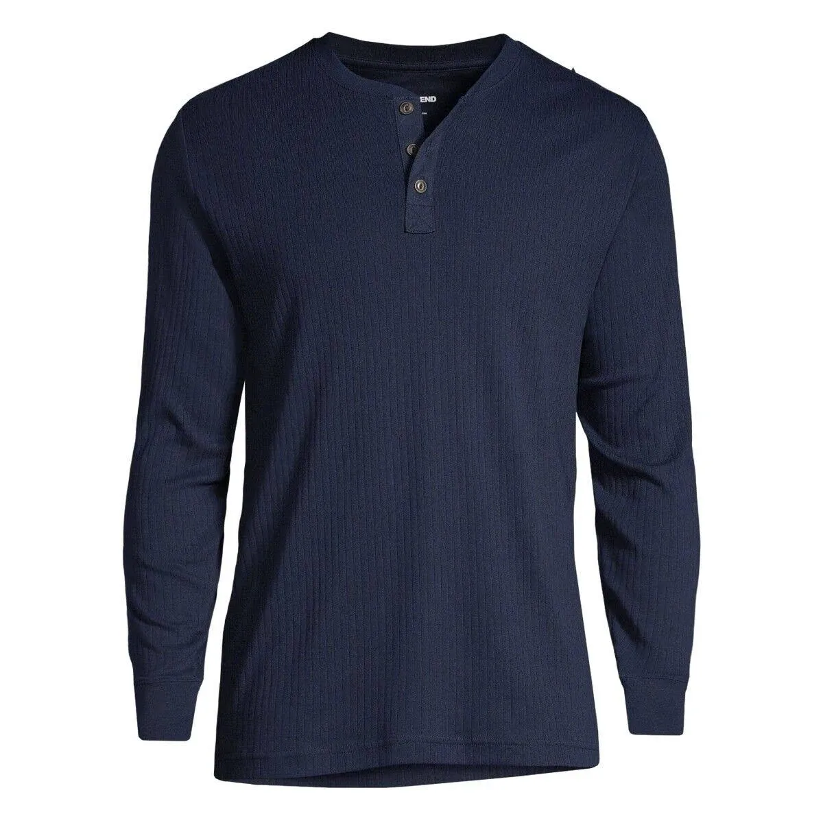 Men's Lands' End Ribbed Pajama Sleep Henley