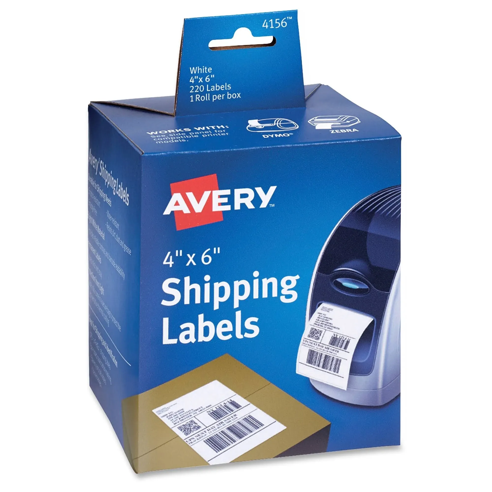 Avery Multipurpose Thermal Labels, 4 x 6, White, 220-roll