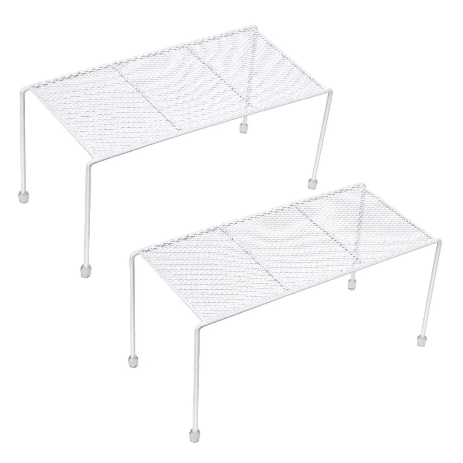 Kitchen Shelves Cabinet Organization Mini Storage Shelf - White - Set of 2