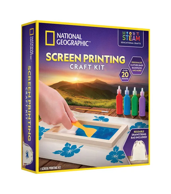 National Geographic Screen Printing Craft Kit