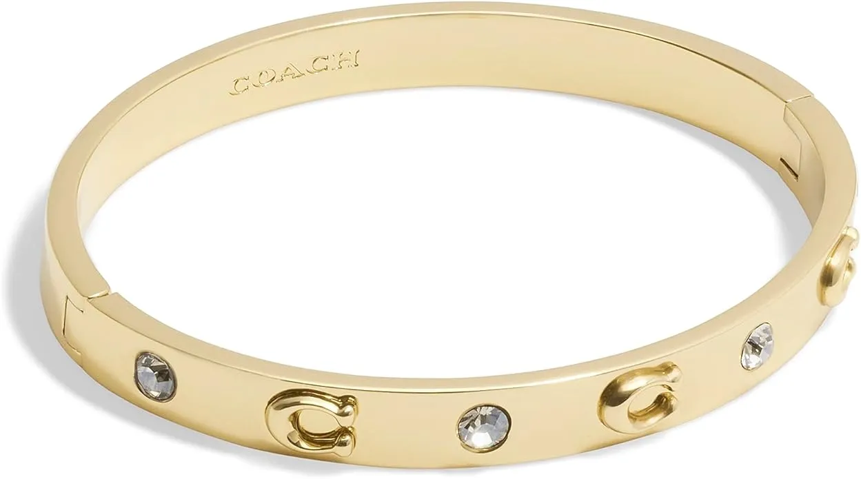 COACH
Boxed Faux Stone Signature Sculpted C Bangle Bracelet