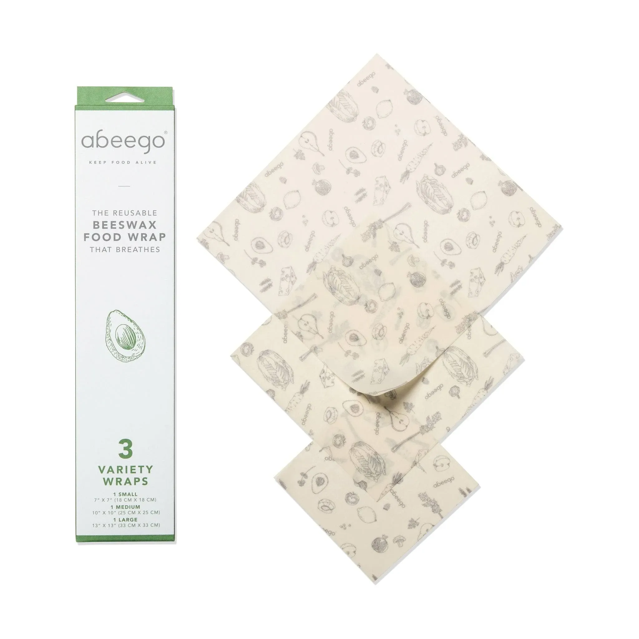 Variety | Beeswax Food Wrap | Abeego