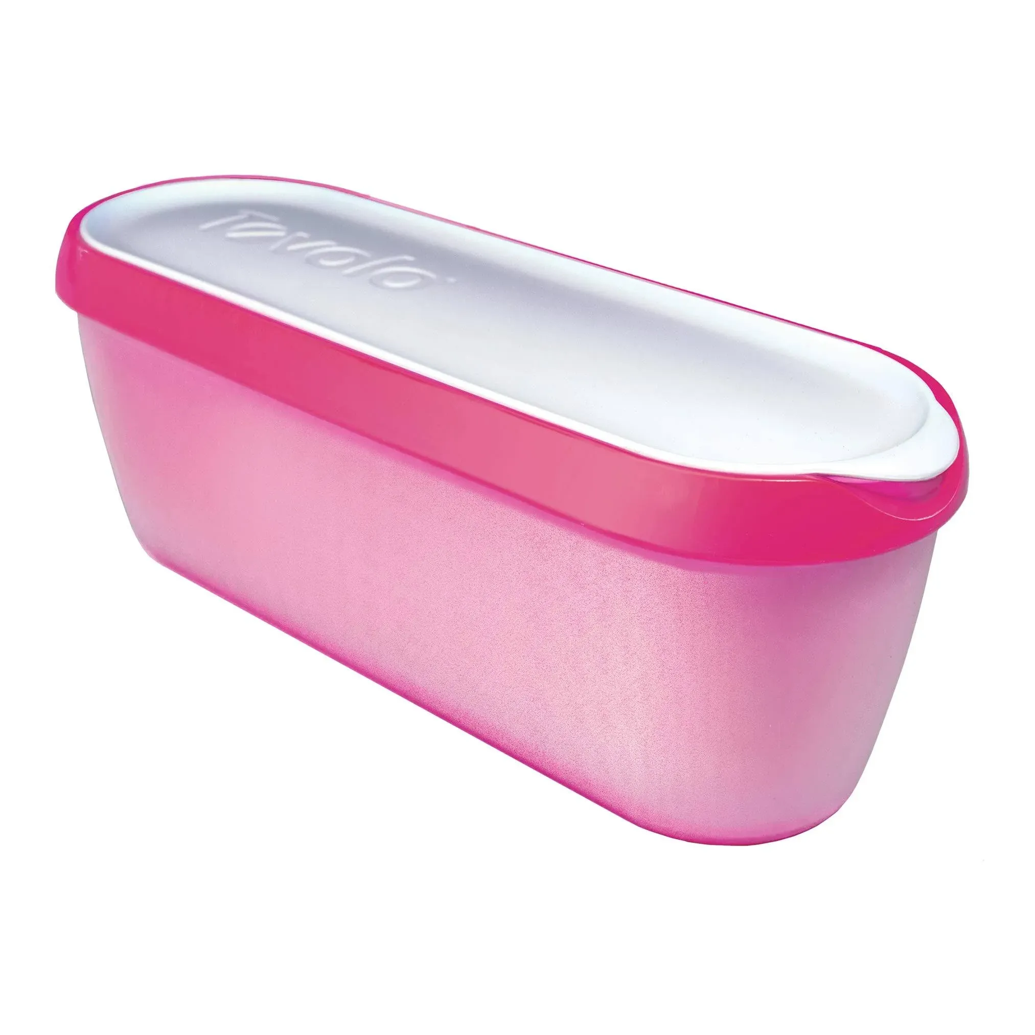 Tovolo Glide-A-Scoop Ice Cream Tub 1.5-quart, Raspberry