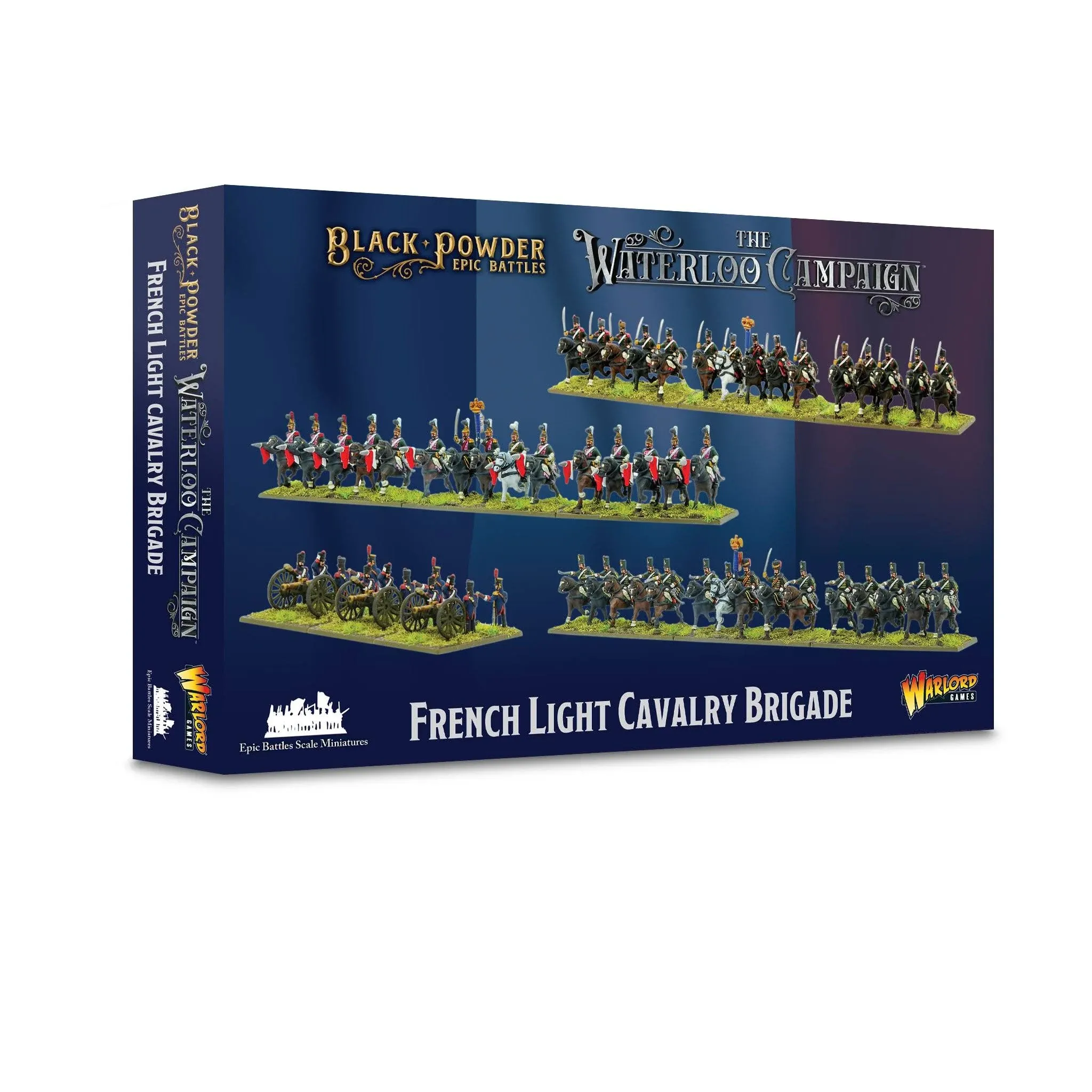 Warlord Black Powder Epic Battles Waterloo: French Infantry Brigade Tabletop Miniatures - Plastic Paintable Miniature 1700-1900 Soldiers Set, Table Top 28mm Military Minifigures for Adults, Figurines