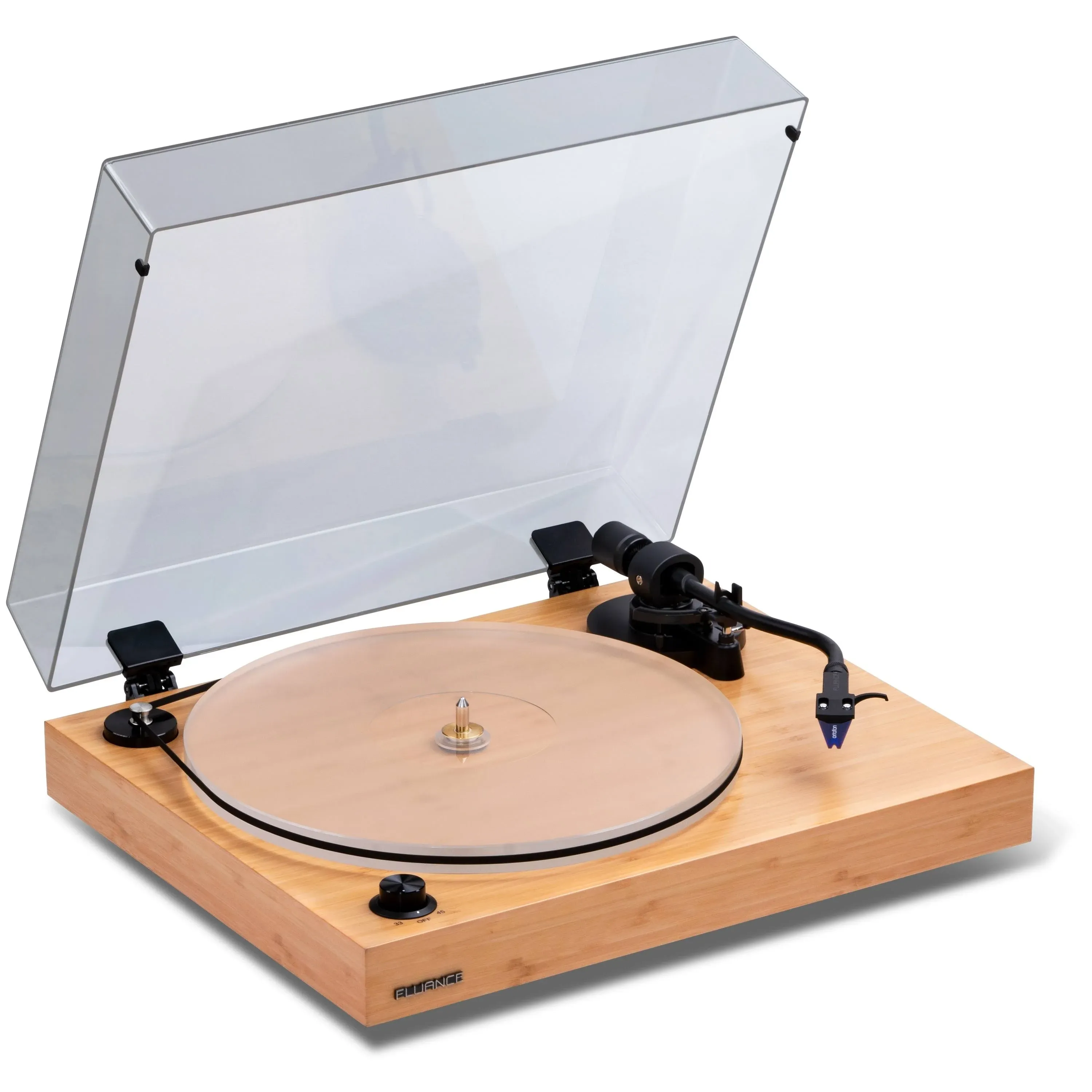 Fluance RT85 Reference High Fidelity Vinyl Turntable Record Player with Ortofon 2m Blue Cartridge & Acrylic Platter