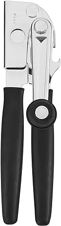 Swing-A-Way Black Stainless Steel Manual Can Opener