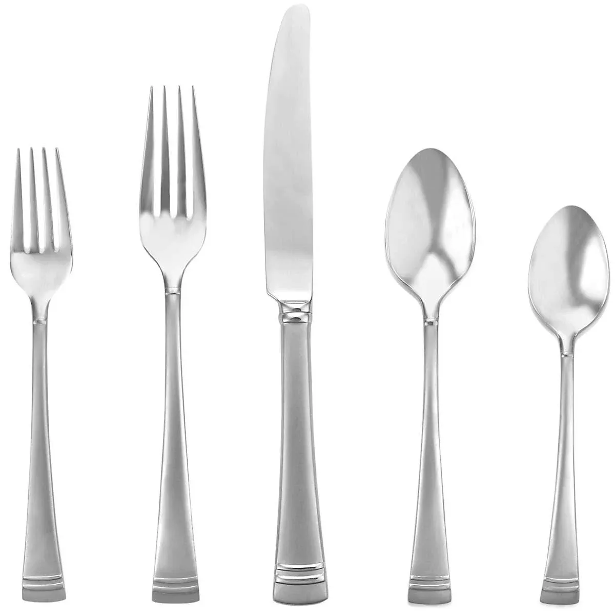 Lenox Federal Platinum Frosted 5Pc Place Setting, 5 Piece, Silver