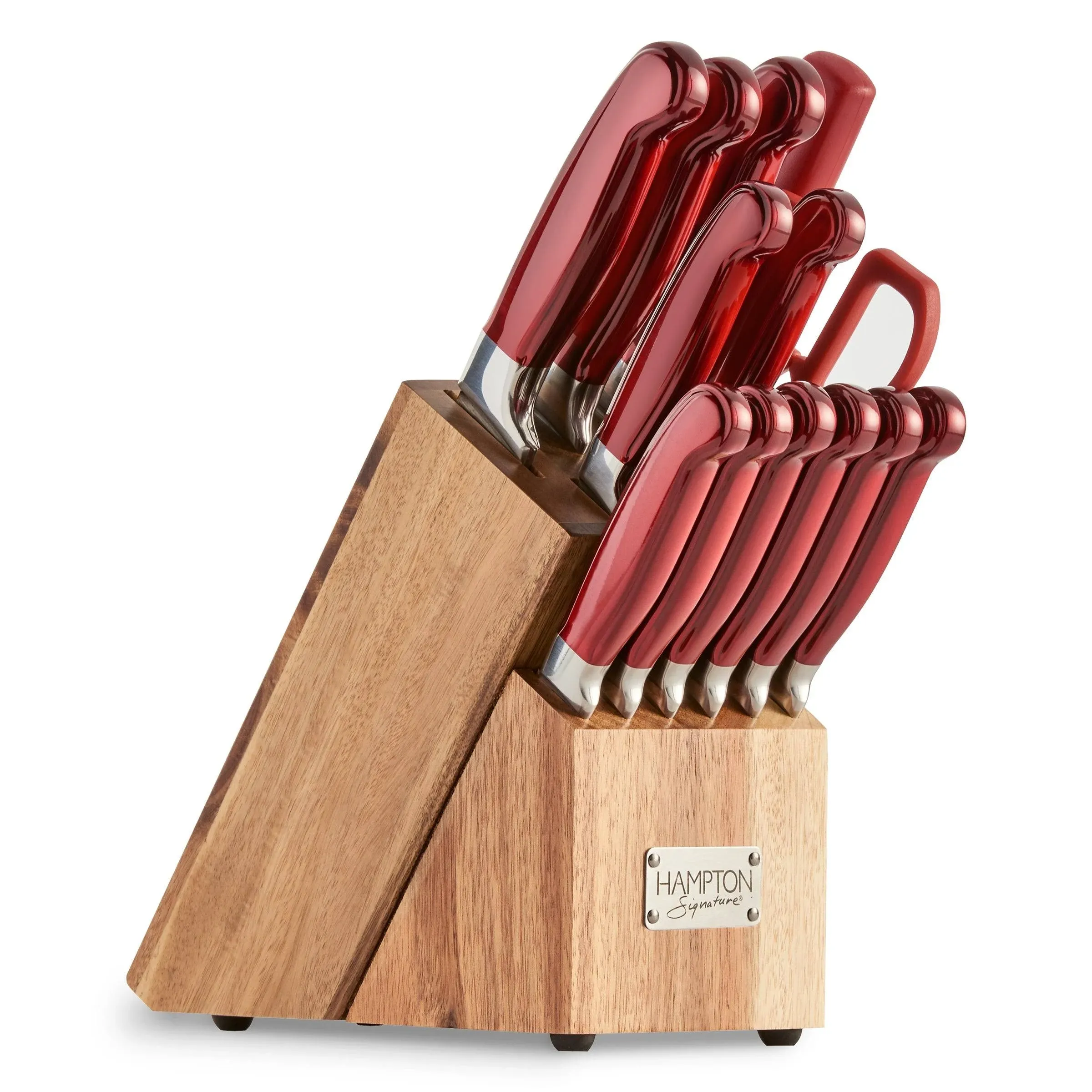 Hampton Forge Red Rorik 14Pc Block Set, 8.45 LB