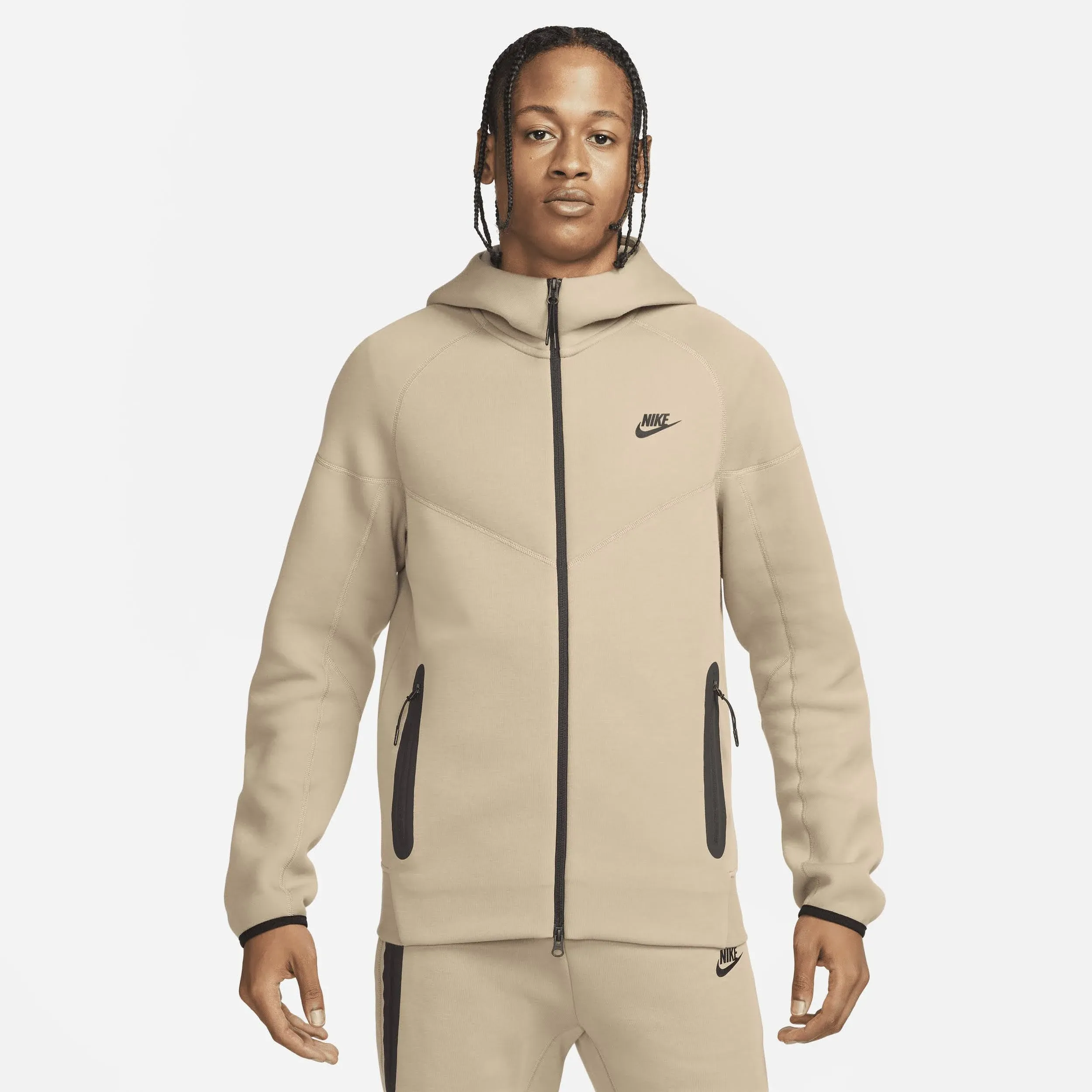 NSW Tech Fleece Windrunner Mens Hoodie (Beige)