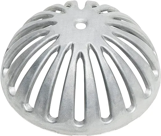 Leyso FS-DS Aluminum Dome Strainer 5-1/4&#034; Diameter x 2-1/4&#034; Height