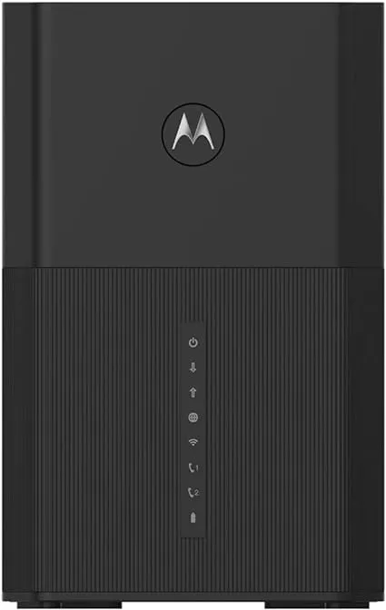 Motorola MT8733 WiFi 6 Router + Multi-Gig Cable Modem + 2 Phone Ports | for Comcast Xfinity Voice and Gigabit Internet Plans Up to 2500 Mbps | AX6000 | DOCSIS 3.1 | with Smart Motosync App 