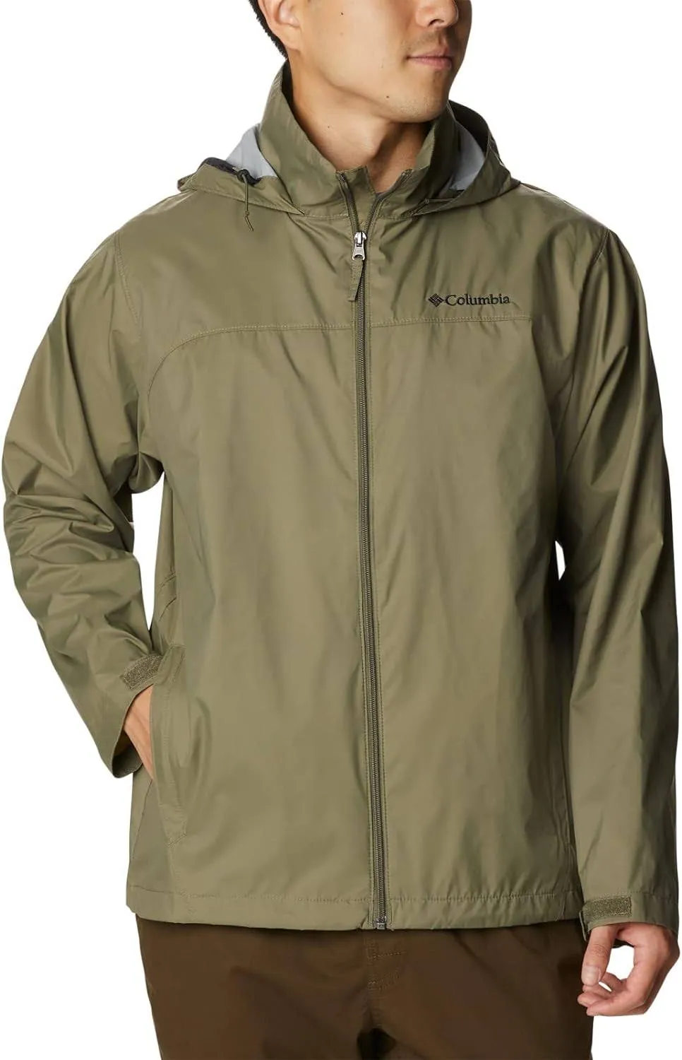 Columbia Men's Glennaker Lake Rain Jacket, XL, Stone Green