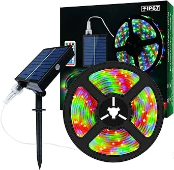 Solar Led Strip Lights Outdoor 16.4ft 280 Leds Solar Powered Color Changing Led 