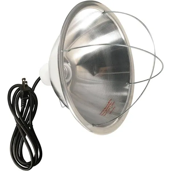 Woods 0165 Brooder Lamp with Bulb Guard;10.5 Inch Reflector and 6 Foot Cord (250 Watt; 18/2 SJTW); 0