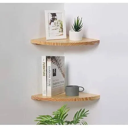 Jorikchuo 12 inch Corner Wall Shelf, Set of 2 