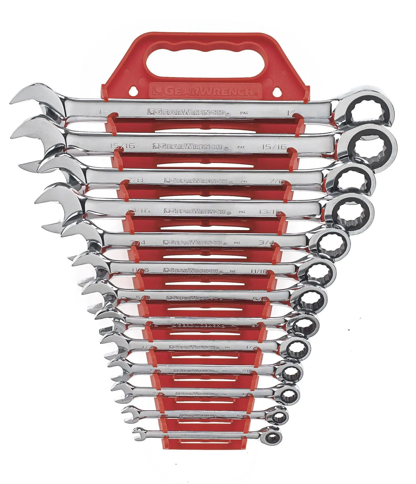 GearWrench 13 Piece Ratcheting Combination SAE Wrench Set