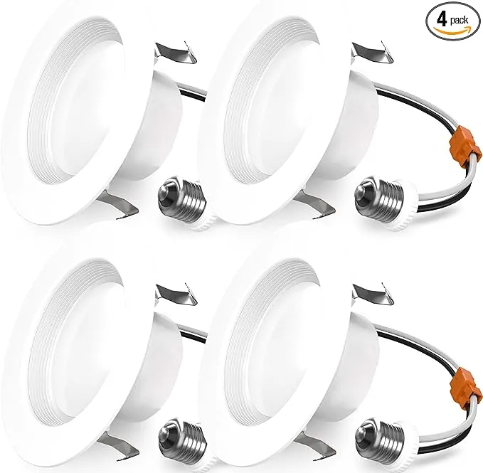 Sunco Lighting 4 Inch LED Recessed Downlight Trim