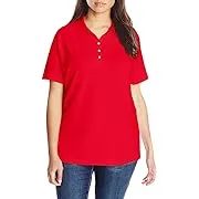 Riders by Lee Indigo Women's Plus Size Short Sleeve Polo Shirt