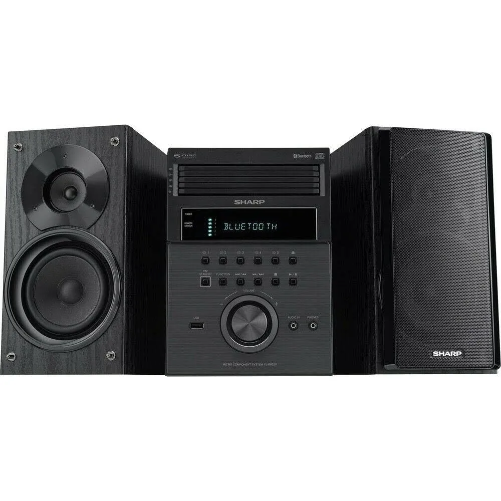 Sharp XL-BH250 - 5-Disc Micro Shelf Speaker System with Bluetooth