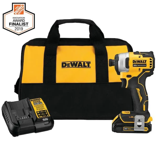 DeWalt DCF809C1 Atomic 20V Max 1/4" Brushless Compact Impact Driver Kit