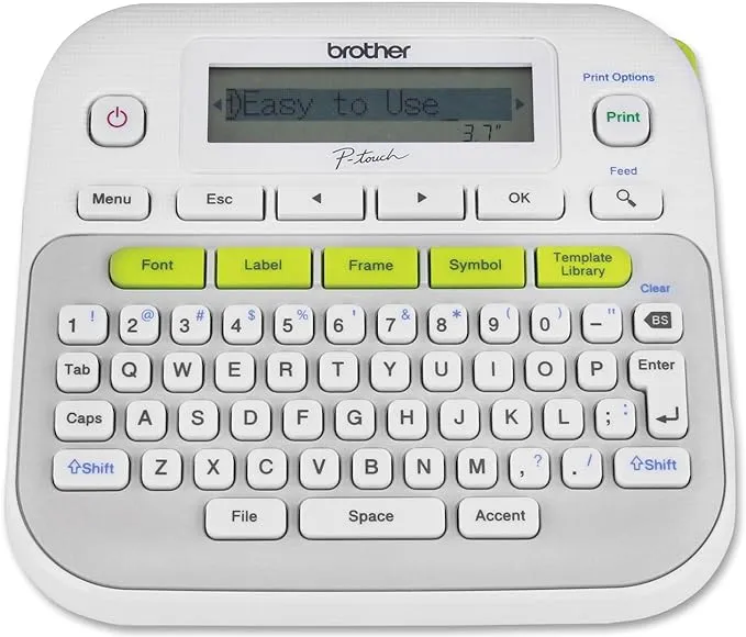 Brother P-Touch PTD210 Pt-D210 Easy, Compact Label Maker, 2 Lines