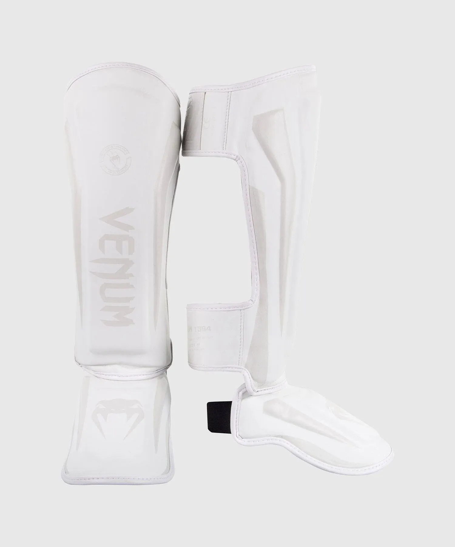 Venum Elite Standup Shin Guards-White/White - XL