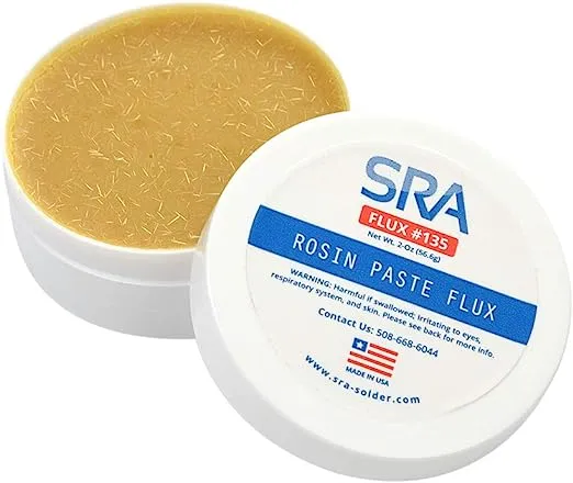 SRA Solder 135 Rosin Paste Soldering Flux For Electronics, No 