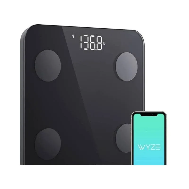 Wyze Smart Scale S para peso corporal, báscula digital de baño para grasa corporal, IMC y músculo, pérdida de peso, analizador de composición